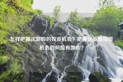 怎样把握次新股的投资机会？把握次新股投资机会的风险有哪些？